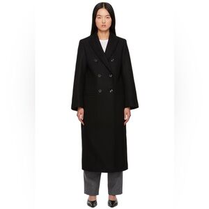 Toteme black overcoat size xs/32